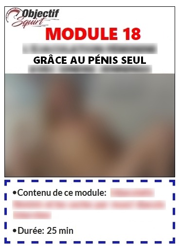 Le module 18 de la méthode sexuelle