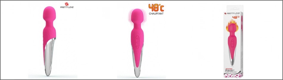 Achetez votre vibromasseur Wand chauffant