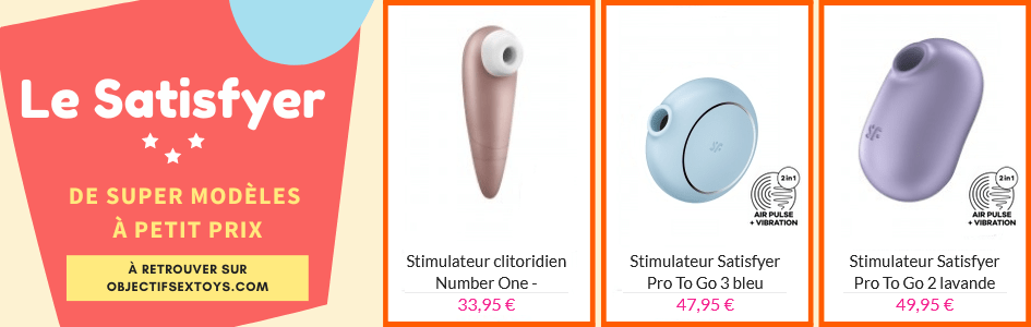 Les Satisfyer pas cher (moins de 50€) !