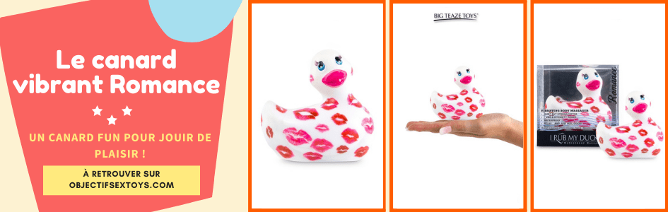 Le Duckie Romance fait vibrer votre vulve comme personne ! Le canard Duckie Romance vous fera jouir comme jamais !