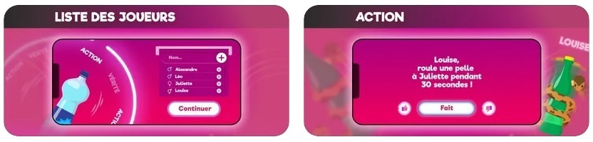 Le jeu de la bouteille version sexy Le jeu de la bouteille sur smartphone et tablette