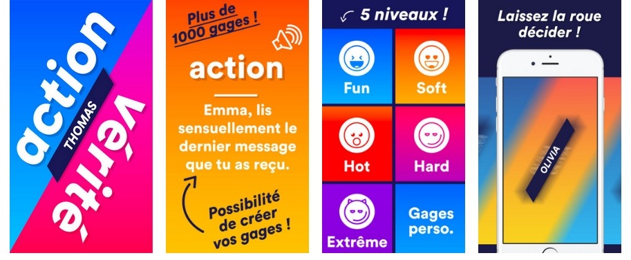 Téléchargez l'appli Action ou Vérité version sexy Une application sexy du jeu Action ou Vérité